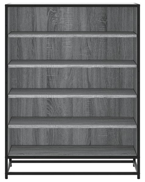 Botník šedý sonoma 75 x 38 x 97,5 cm kompozitní dřevo a kov 3300873