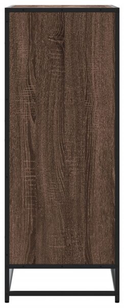 Botník hnědý dub 75 x 38 x 97,5 cm kompozitní dřevo a kov 3300874