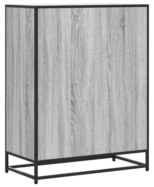 Botník šedý sonoma 75 x 38 x 97,5 cm kompozitní dřevo a kov 3300873