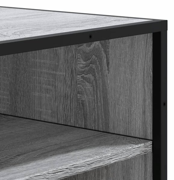 Botník šedý sonoma 75 x 38 x 97,5 cm kompozitní dřevo a kov 3300873