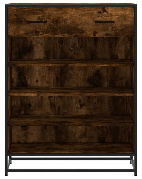 Botník kouřový dub 75 x 38 x 97,5 cm kompozitní dřevo a kov 3300877