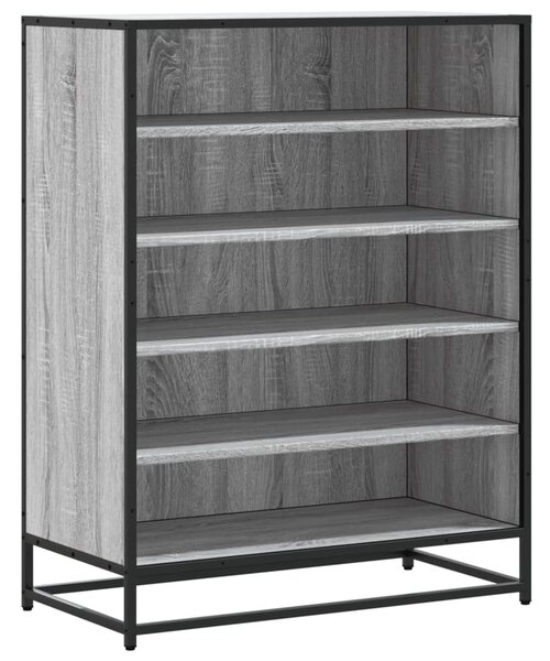 Botník šedý sonoma 75 x 38 x 97,5 cm kompozitní dřevo a kov 3300873