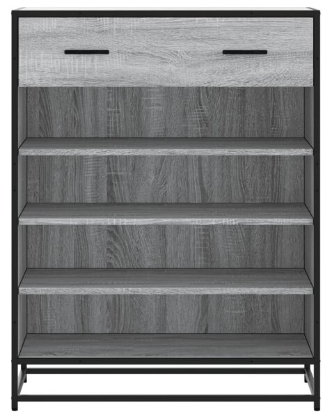 Botník šedý sonoma 75 x 38 x 97,5 cm kompozitní dřevo a kov 3300878