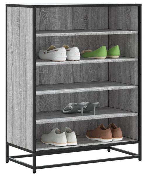 Botník šedý sonoma 75 x 38 x 97,5 cm kompozitní dřevo a kov 3300873