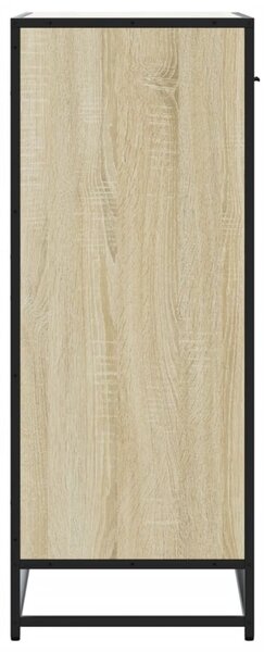 Botník dub sonoma 75 x 38 x 97,5 cm kompozitní dřevo a kov 3300876