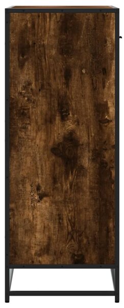 Botník kouřový dub 75 x 38 x 97,5 cm kompozitní dřevo a kov 3300877