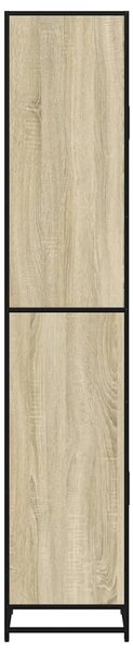 Koupelnová skříňka dub sonoma 35x37,5x188,5 cm kompozit a kov 3300881
