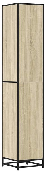 Koupelnová skříňka dub sonoma 35x37,5x188,5 cm kompozit a kov 3300881