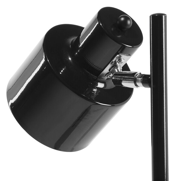 Stojací lampa CORBONES Nastavitelná Kov Černá