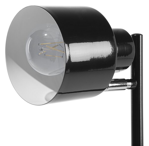 Stojací lampa CORBONES Nastavitelná Kov Černá