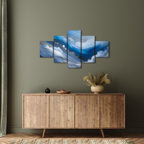 Obraz - Abstrakce oceánu (125x70 cm)
