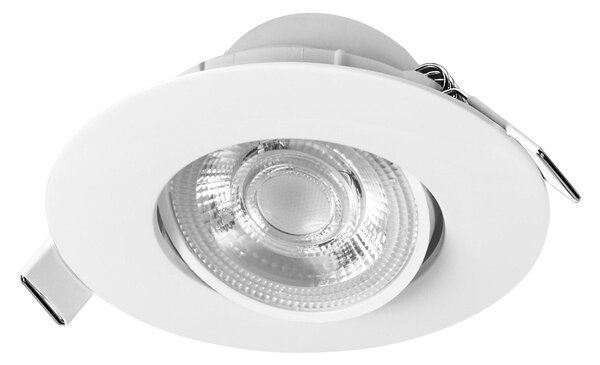 Vestavný LED reflektor nastavitelný plastová 830, teplá bílá, bílá