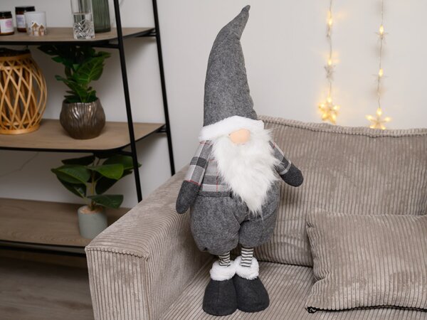 Dekorativní trpaslík GNOME 90 cm, šedý
