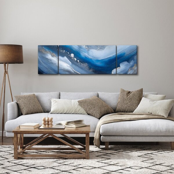 Obraz - Abstrakce oceánu (170x50 cm)