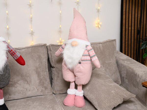 Dekorativní trpaslík GNOME 90 cm, růžový