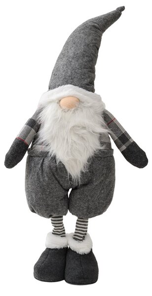 Dekorativní trpaslík GNOME 90 cm, šedý