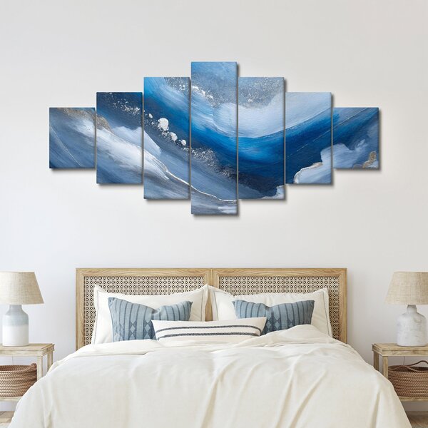 Obraz - Abstrakce oceánu (210x100 cm)