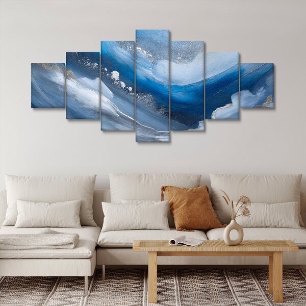 Obraz - Abstrakce oceánu (210x100 cm)