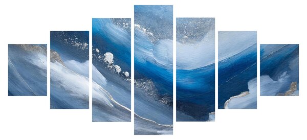 Obraz - Abstrakce oceánu (210x100 cm)
