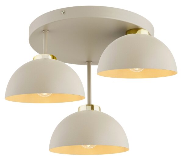 Brilagi - Přisazený lustr MOON 3xE27/60W/230V béžová/zlatá