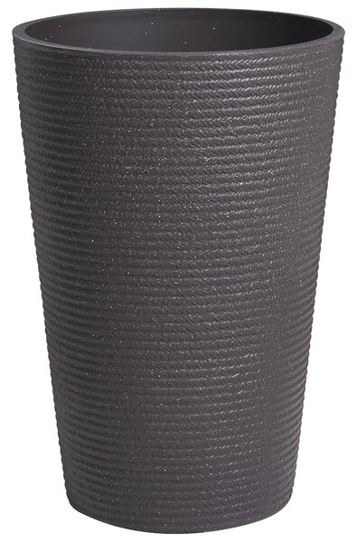Sada 2 květináčů MEUM 35 cm Černá