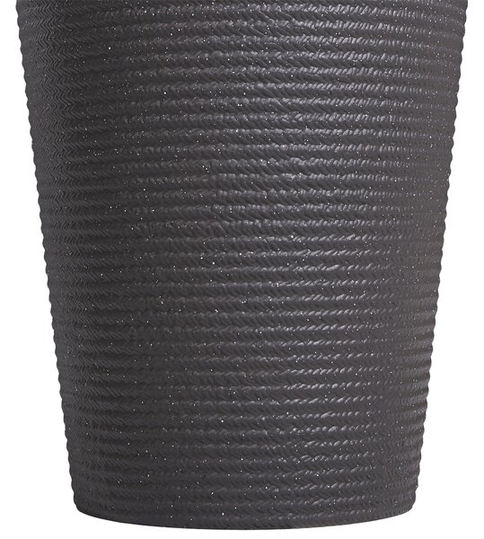 Sada 2 květináčů MEUM 35 cm Černá