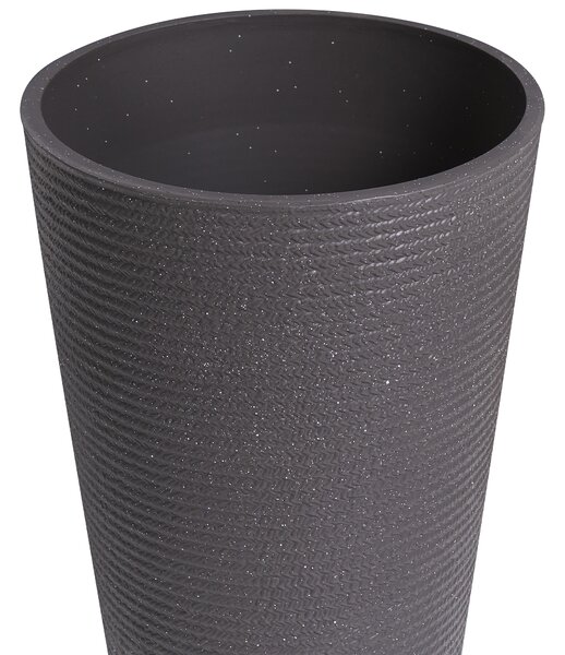 Sada 2 květináčů MEUM 35 cm Černá