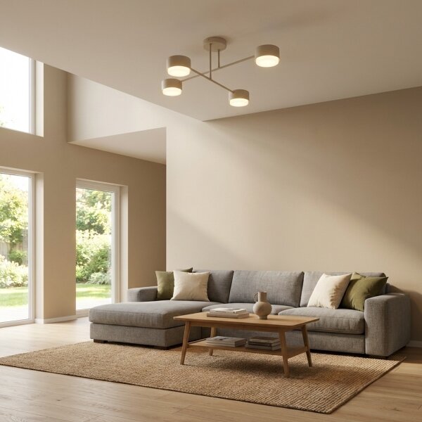 Brilagi - LED Přisazený lustr MONO 4xGX53/12W/230V béžová