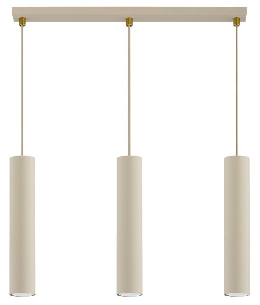 Brilagi - Lustr na lanku TUBE 3xGU10/15W/230V béžová/zlatá