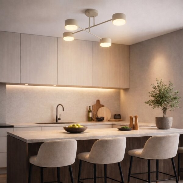 Brilagi - LED Přisazený lustr MONO 4xGX53/12W/230V béžová