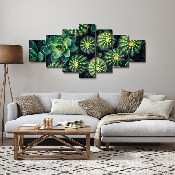 Obraz - Kaktusy (210x100 cm)