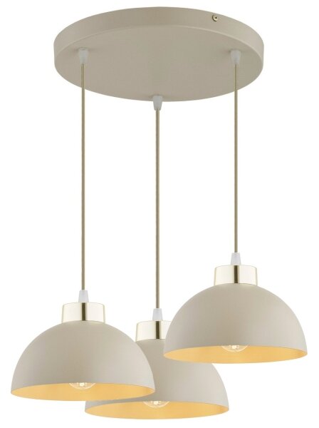 Brilagi - Lustr na lanku MOON 3xE27/60W/230V béžová/zlatá
