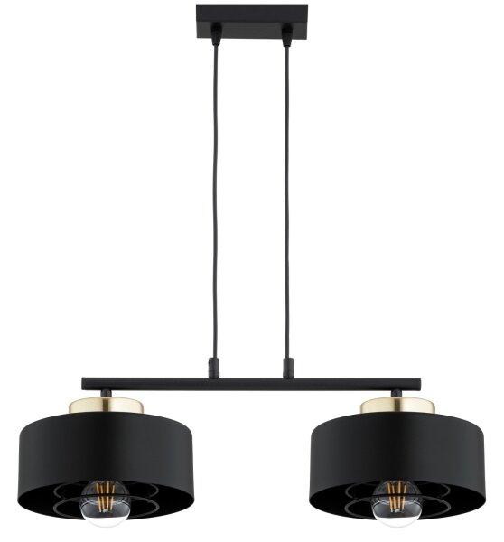Brilagi - Lustr na lanku SPRING 2xE27/60W/230V černá/zlatá