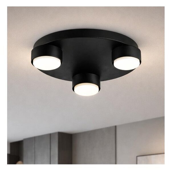 Brilagi - LED Stropní svítidlo MONO 3xGX53/12W/230V pr. 30 cm černá
