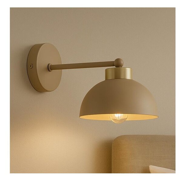 Brilagi - Nástěnná lampa MOON 1xE27/60W/230V béžová/zlatá