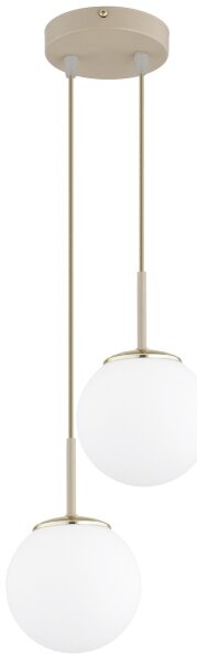 Brilagi - Lustr na lanku MILO ECRU 2xE27/60W/230V béžová/zlatá