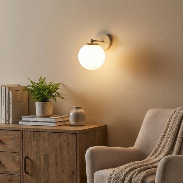 Brilagi - Nástěnná lampa MILO ECRU 1xE27/60W/230V béžová/zlatá
