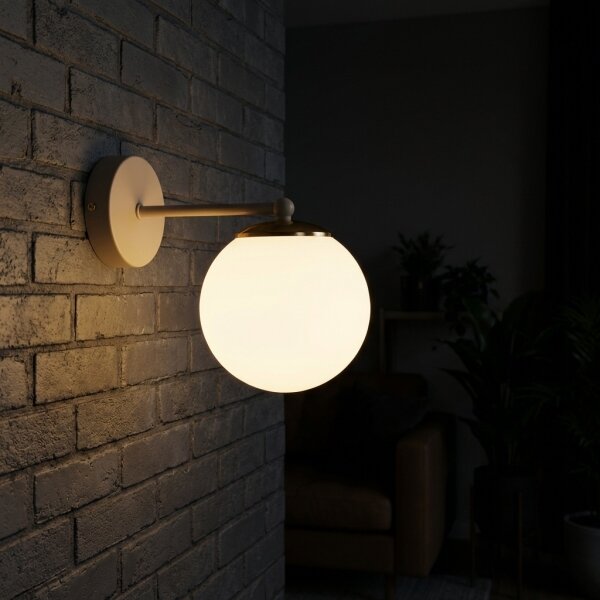 Brilagi - Nástěnná lampa MILO ECRU 1xE27/60W/230V béžová/zlatá