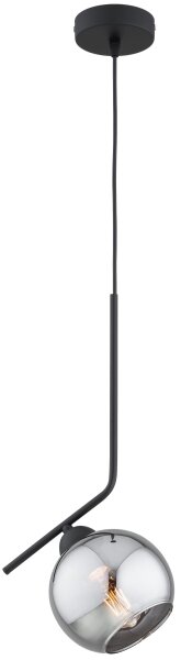 Brilagi - Lustr na lanku DIOR 1xE27/60W/230V černá/kouřová šedá