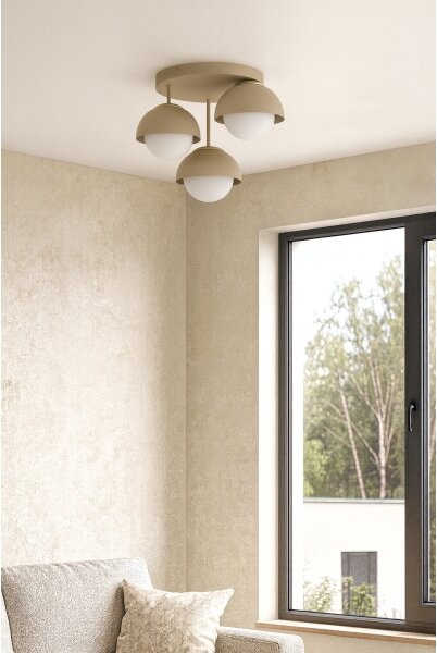 Brilagi - Přisazený lustr COSMO 3xE27/60W/230V béžová/zlatá