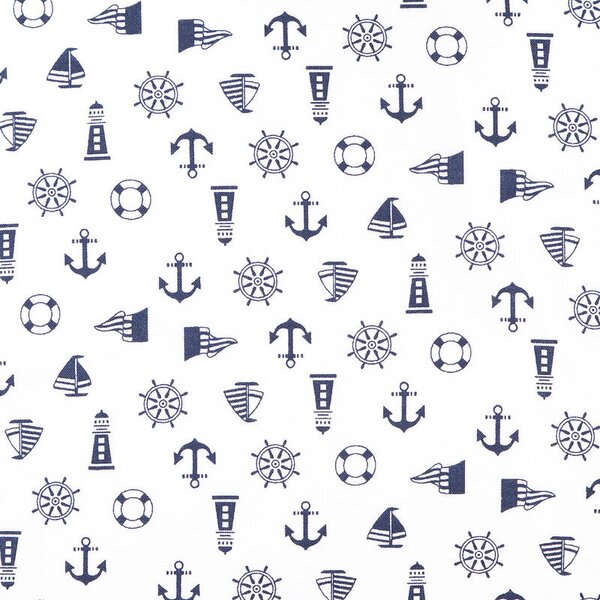 Povlečení KLASIK navy bílomodrá 90 x 135/45 x 65 cm