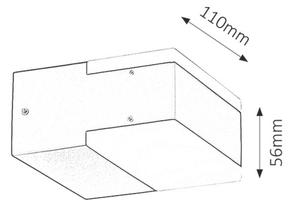 Rabalux venkovní nástěnné svítidlo Bona LED 2x 4,5W IP54 8060