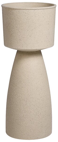 Sada 2 květináčů MYOSOTIS 28 cm Béžová