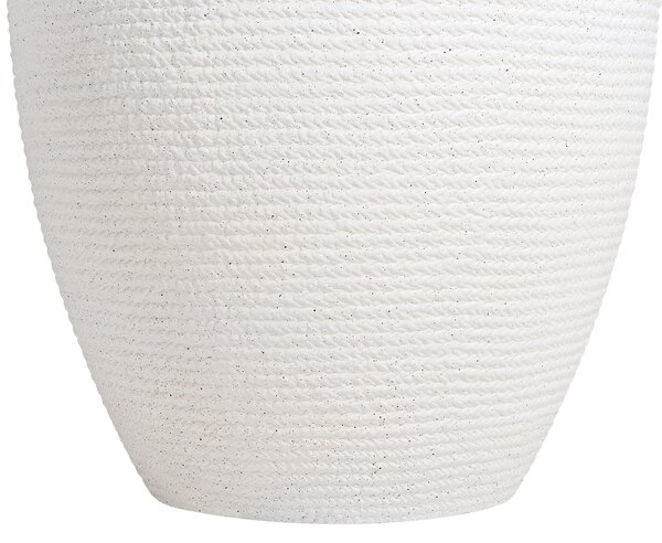 Sada 2 květináčů FRITILLARIA 50 cm Krémově bílá