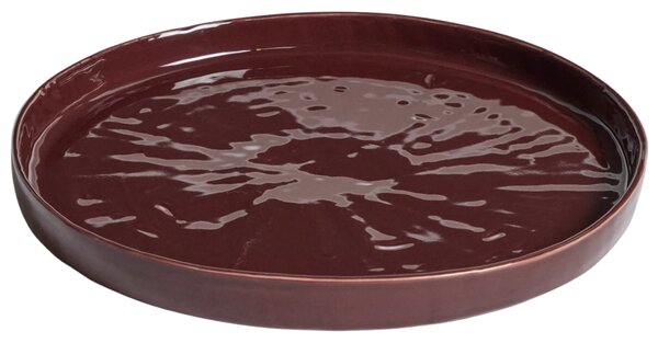 Kave Home Červený talíř Daner Ø28 cm