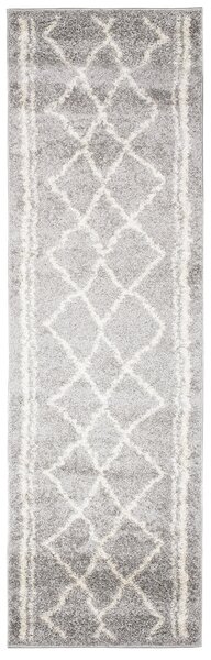 Makro Abra Koberec Běhoun Shaggy DELHI 2655A šedý Rozměr: 80x300 cm