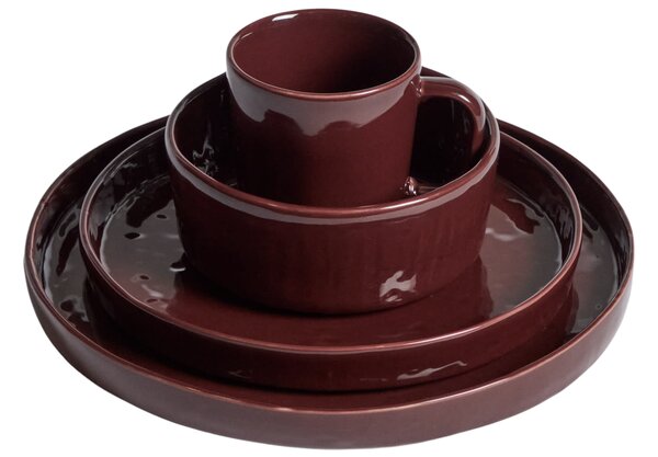 Kave Home Červený talíř Daner Ø28 cm