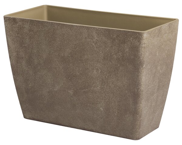 Sada 2 květináčů SILENEV 59 cm Hnědá