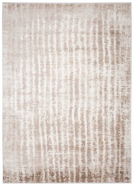 Makro Abra Moderní kusový koberec PORTLAND D156E Proužky hnědý bílý Rozměr: 80x150 cm
