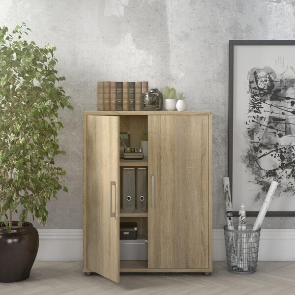 Skříň Modulo 89 x 40 x 113 cm, dveře dřevo, dub sonoma
